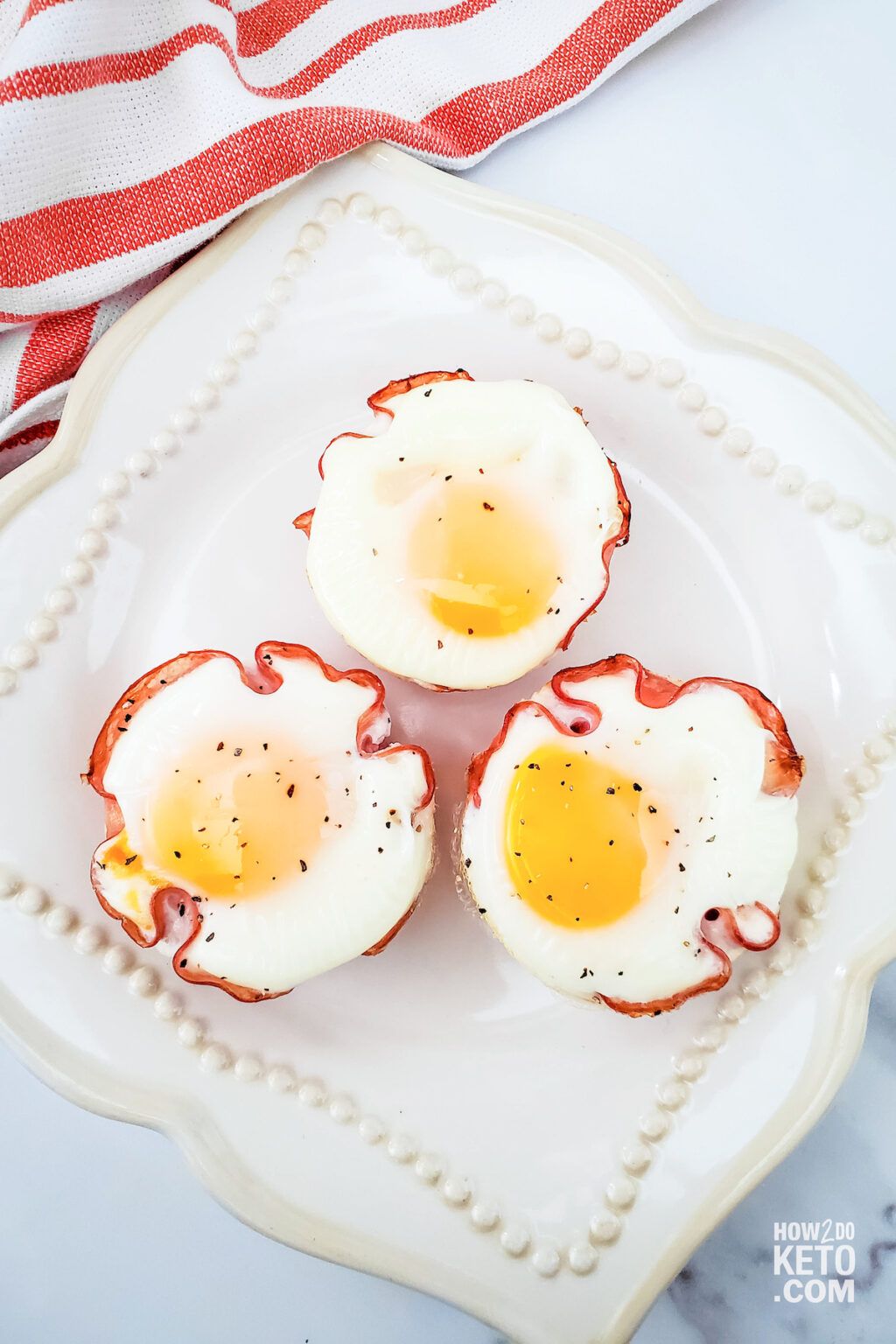 keto ham and cheese egg muffins