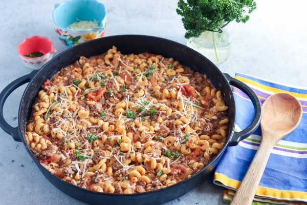 chickpea skillet lasagna