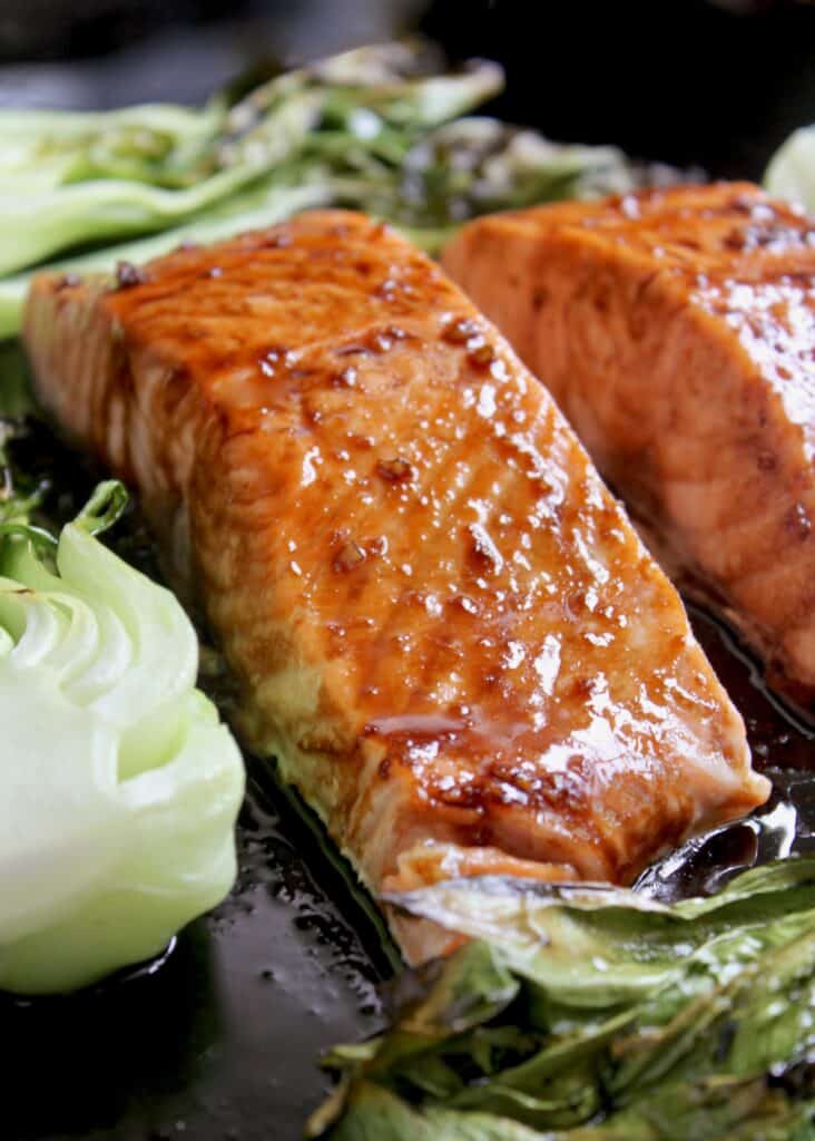 Maple Glazed Salmon with Bok Choy