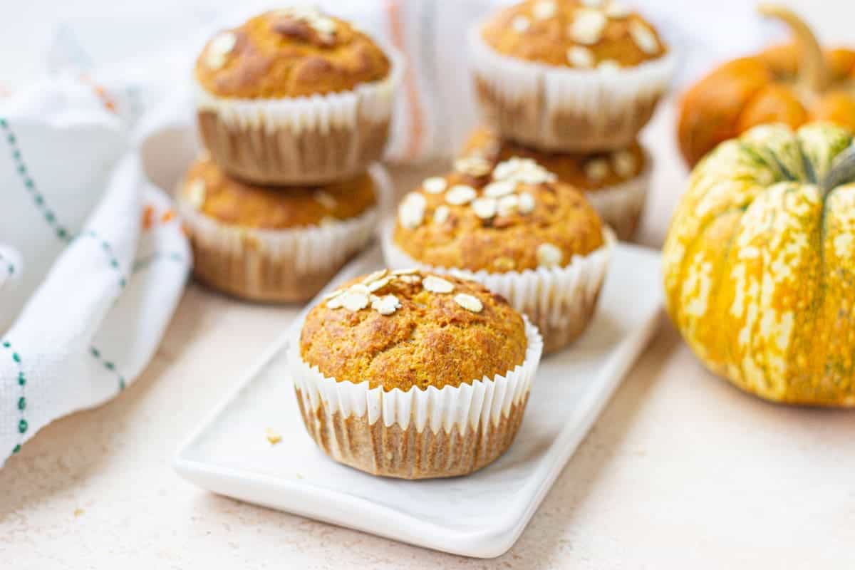 pumpkin banana muffins