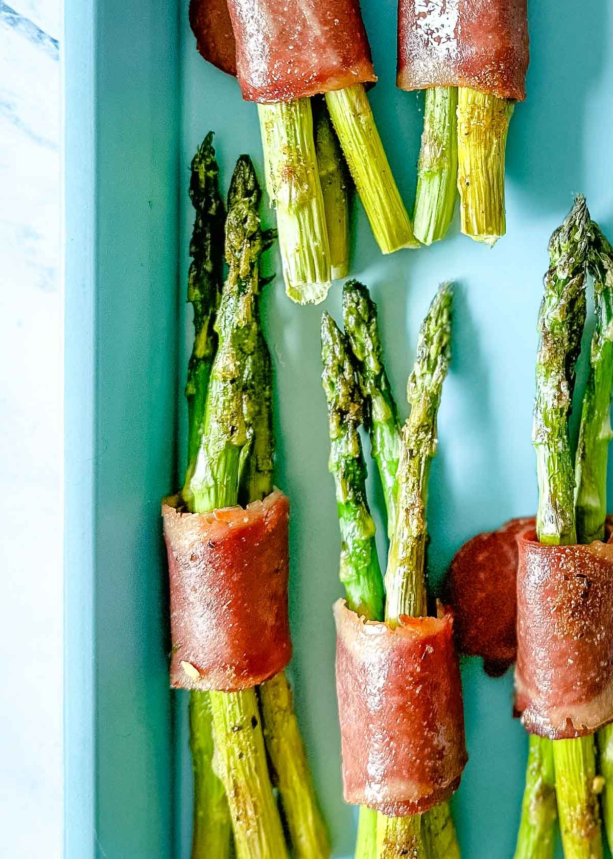 turkey Bacon Wrapped Asparagus