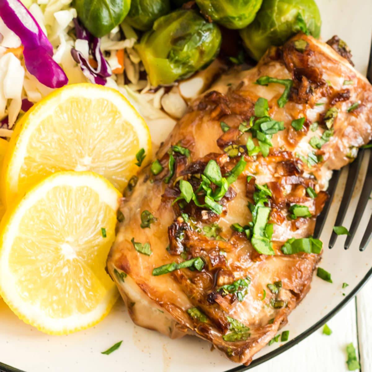 Baked Haddock with Ginger Soy Glaze