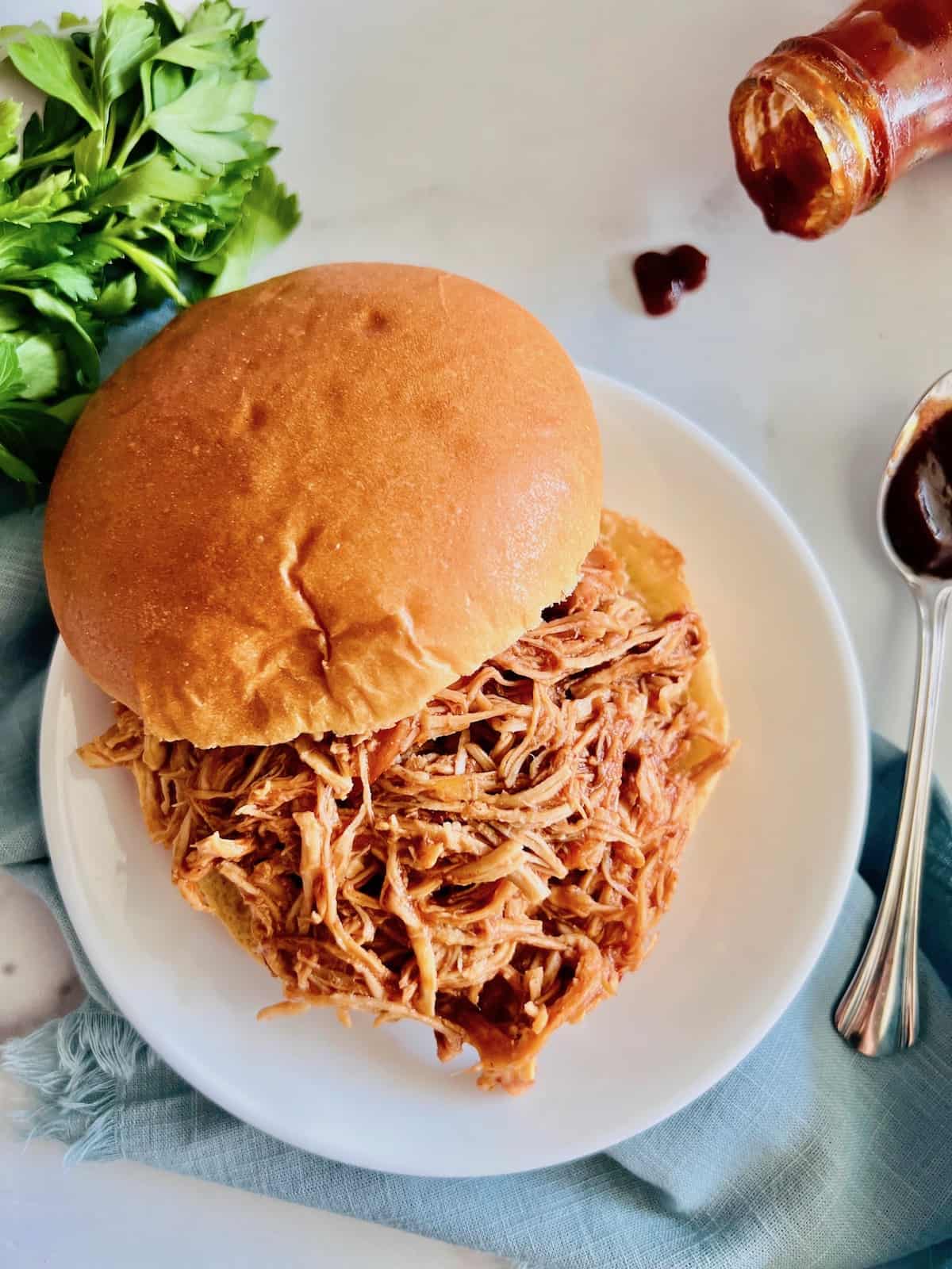 slow cooker bbq pulled chicken