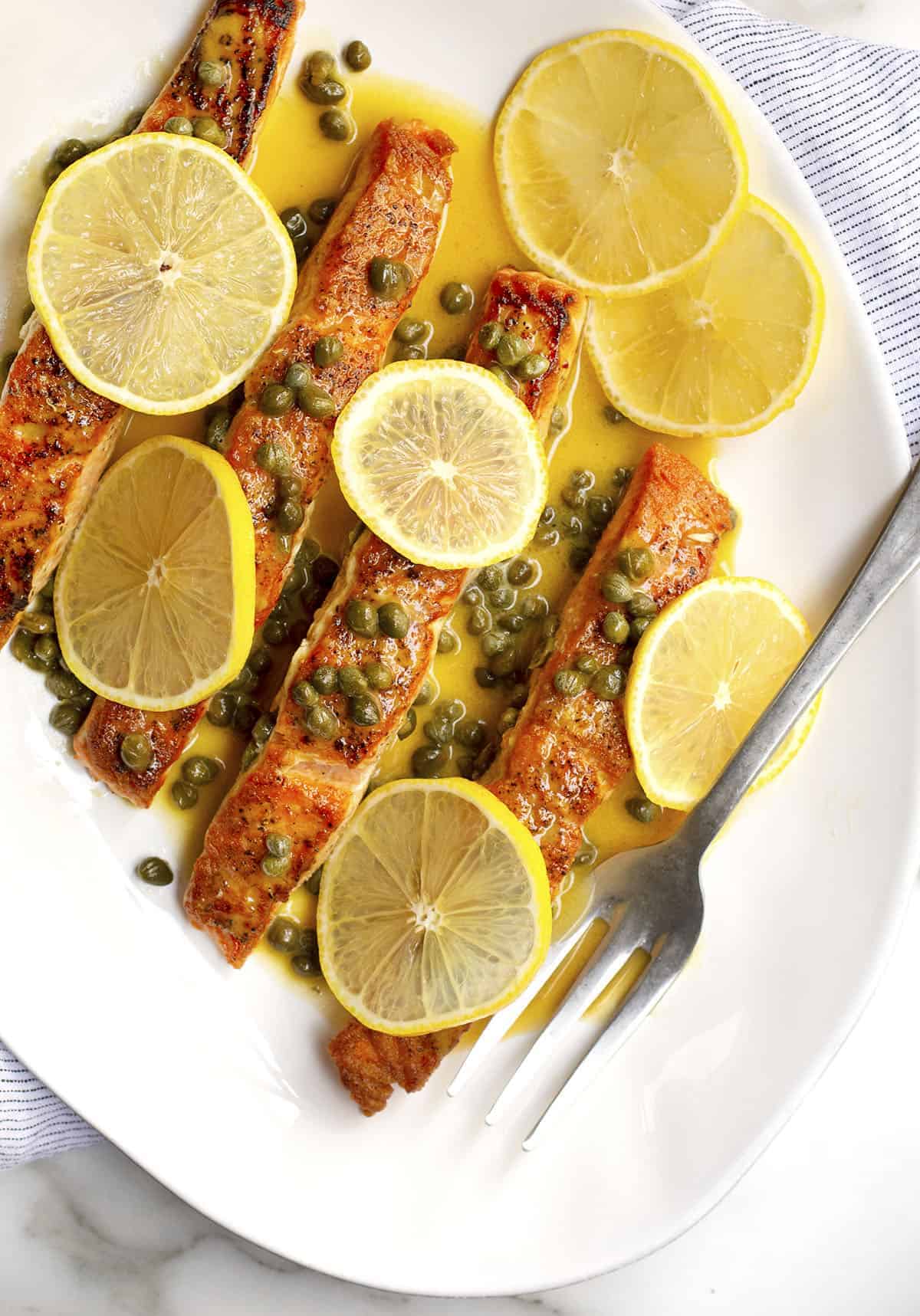 salmon piccata