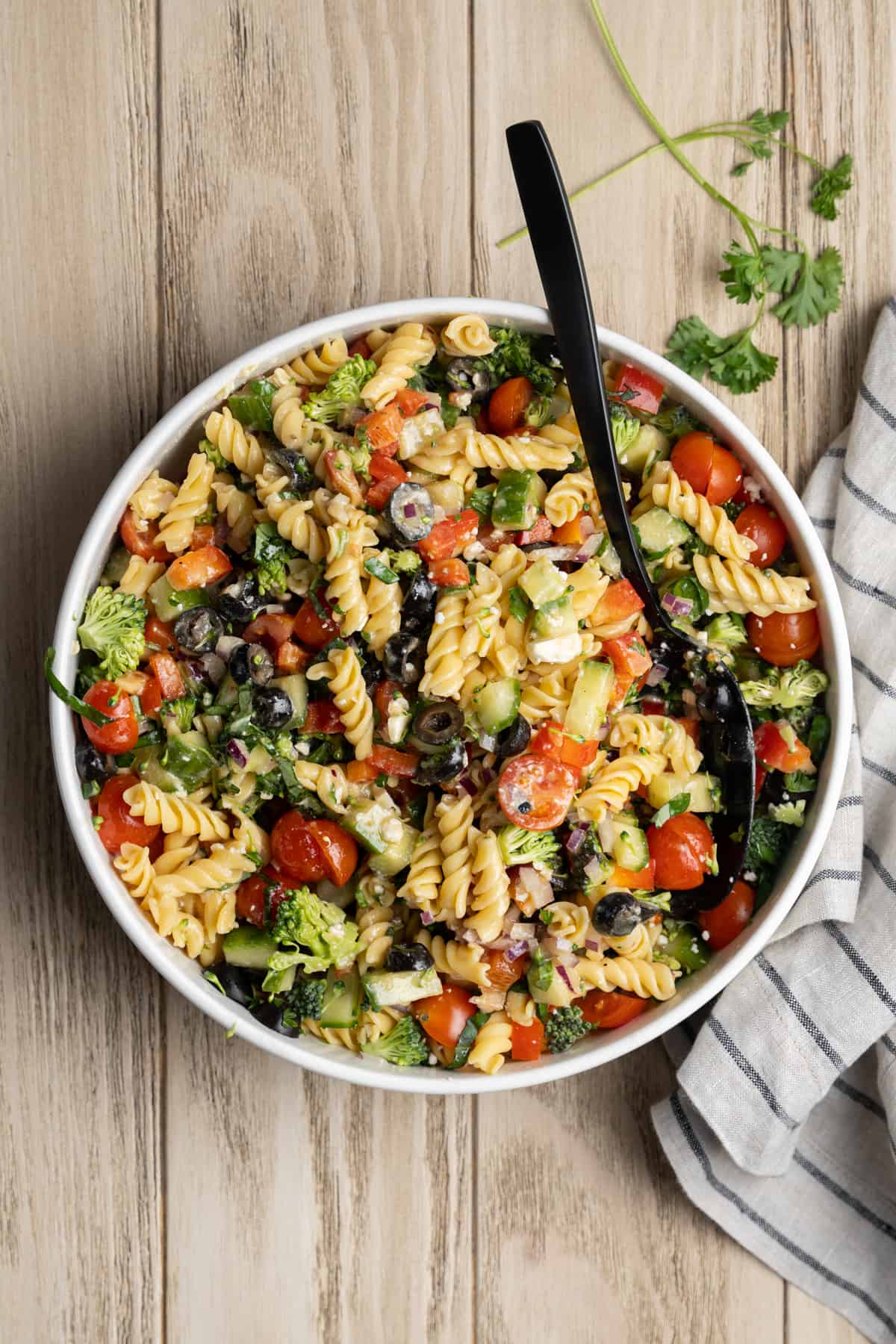 high protein pasta salad