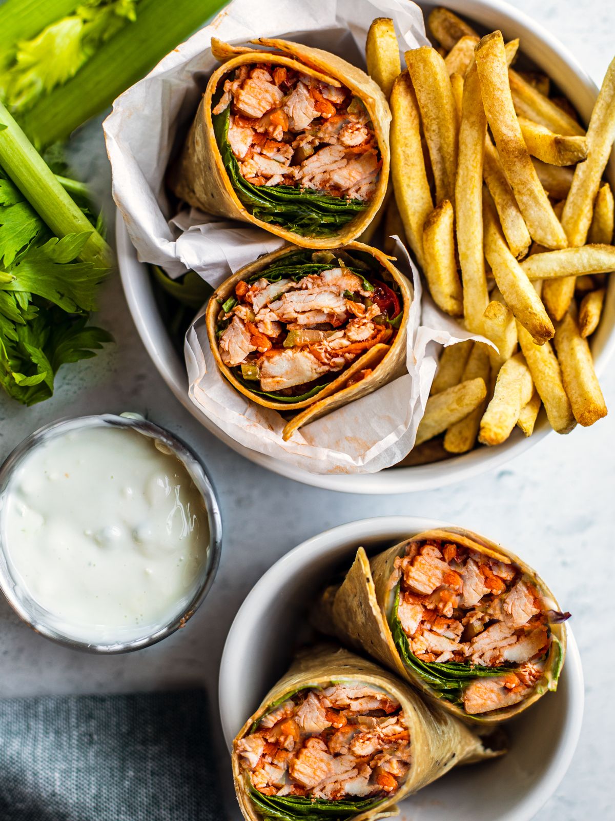 buffalo chicken wrap