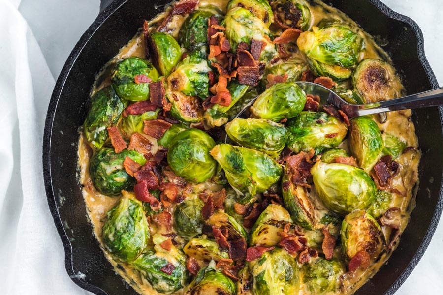 Cheesy Brussels Sprouts Casserole