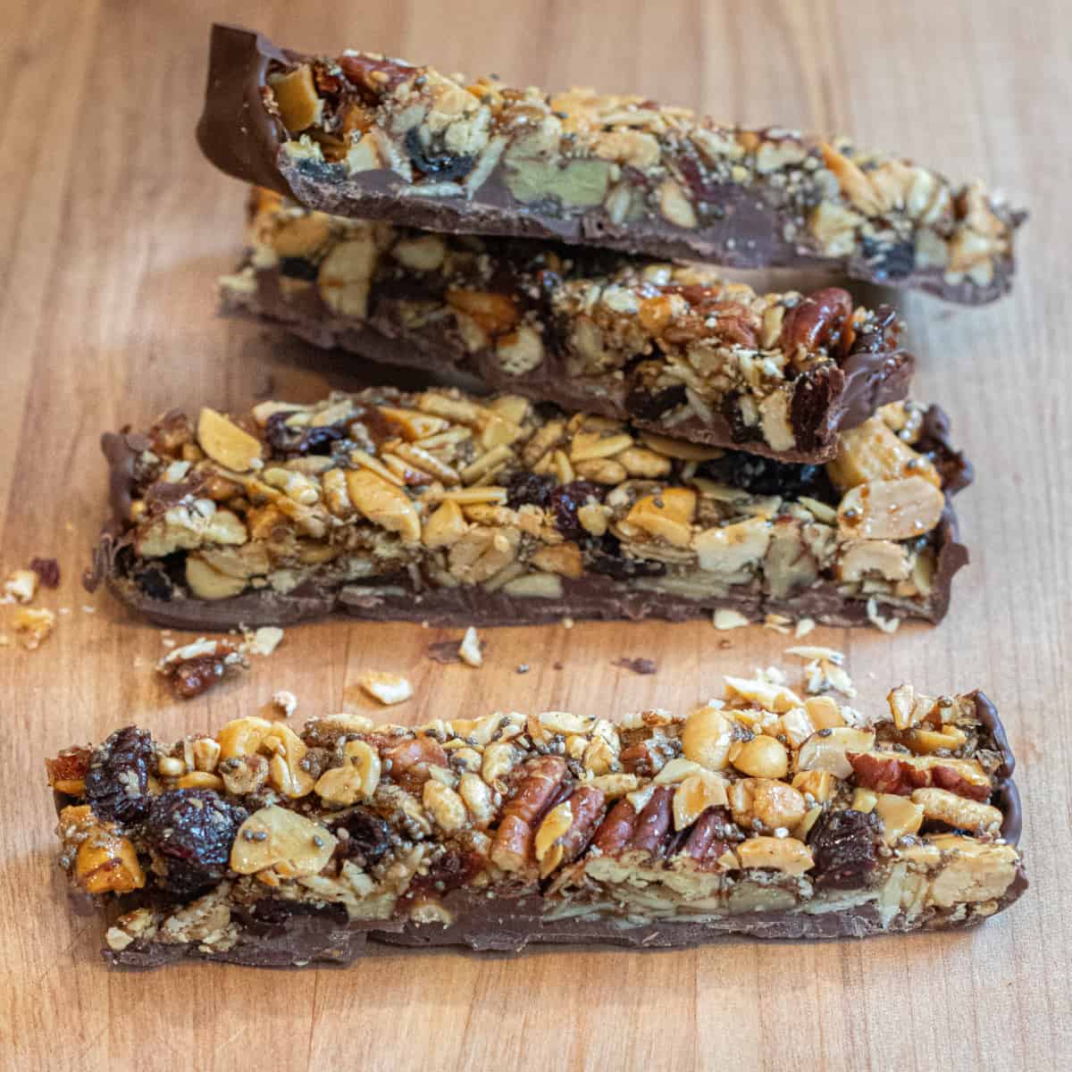 chocolate trail mix bars