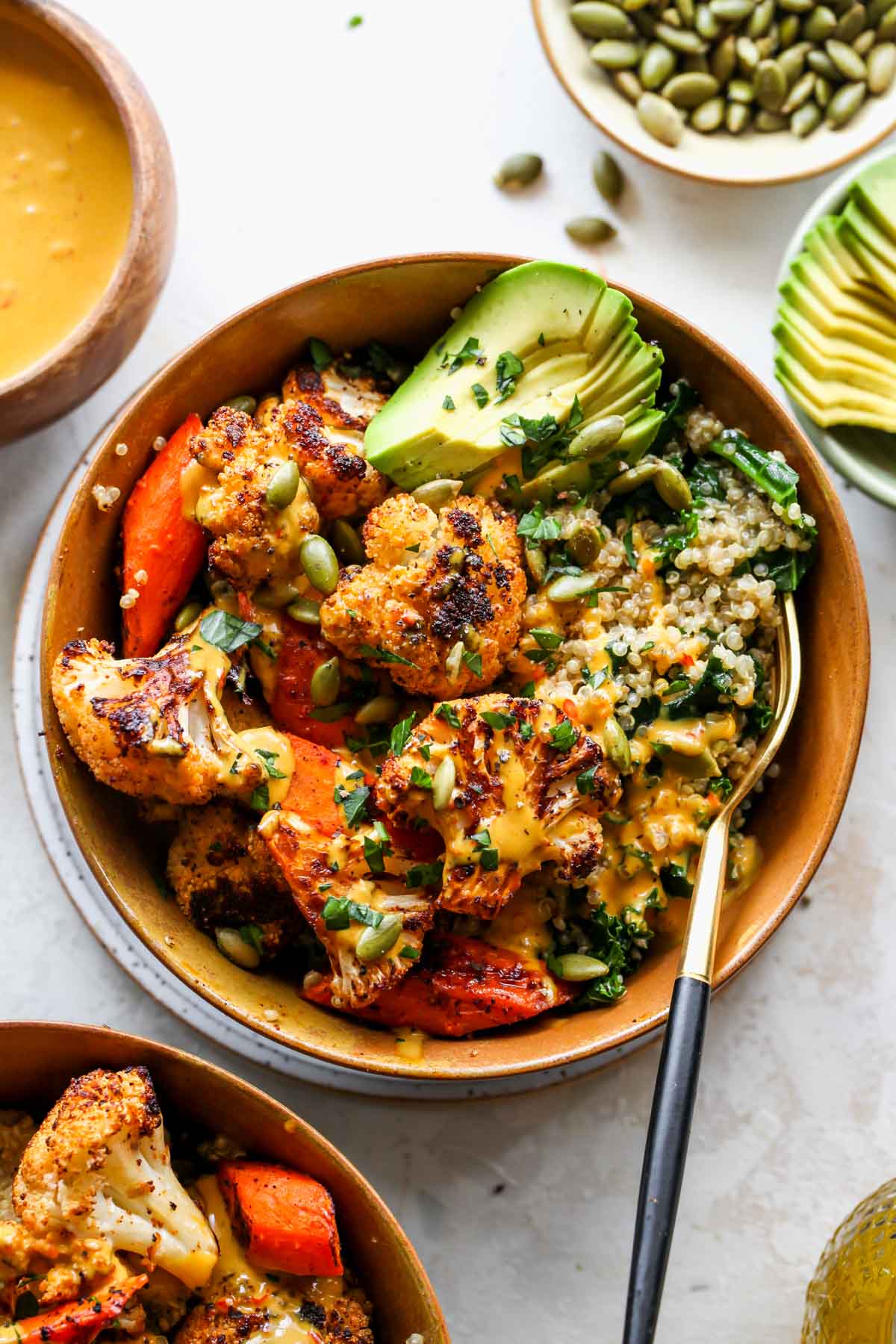 roasted veggie bowls