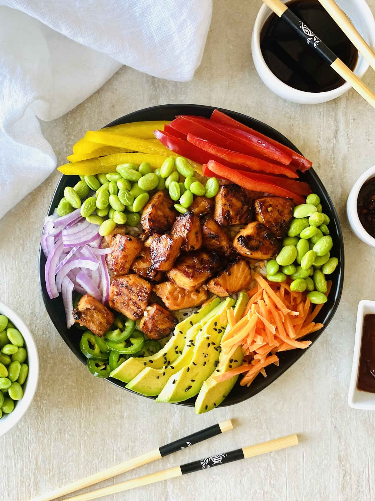 spicy salmon bowl