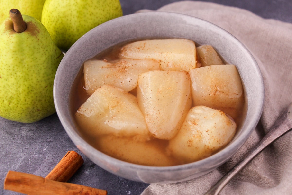 stewed pears