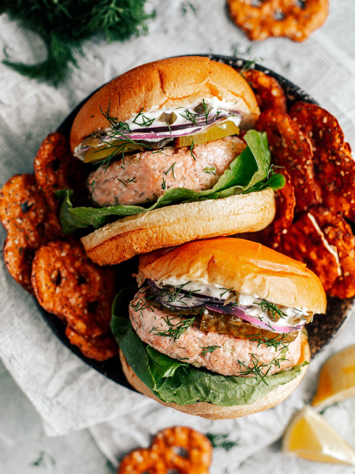 salmon burger