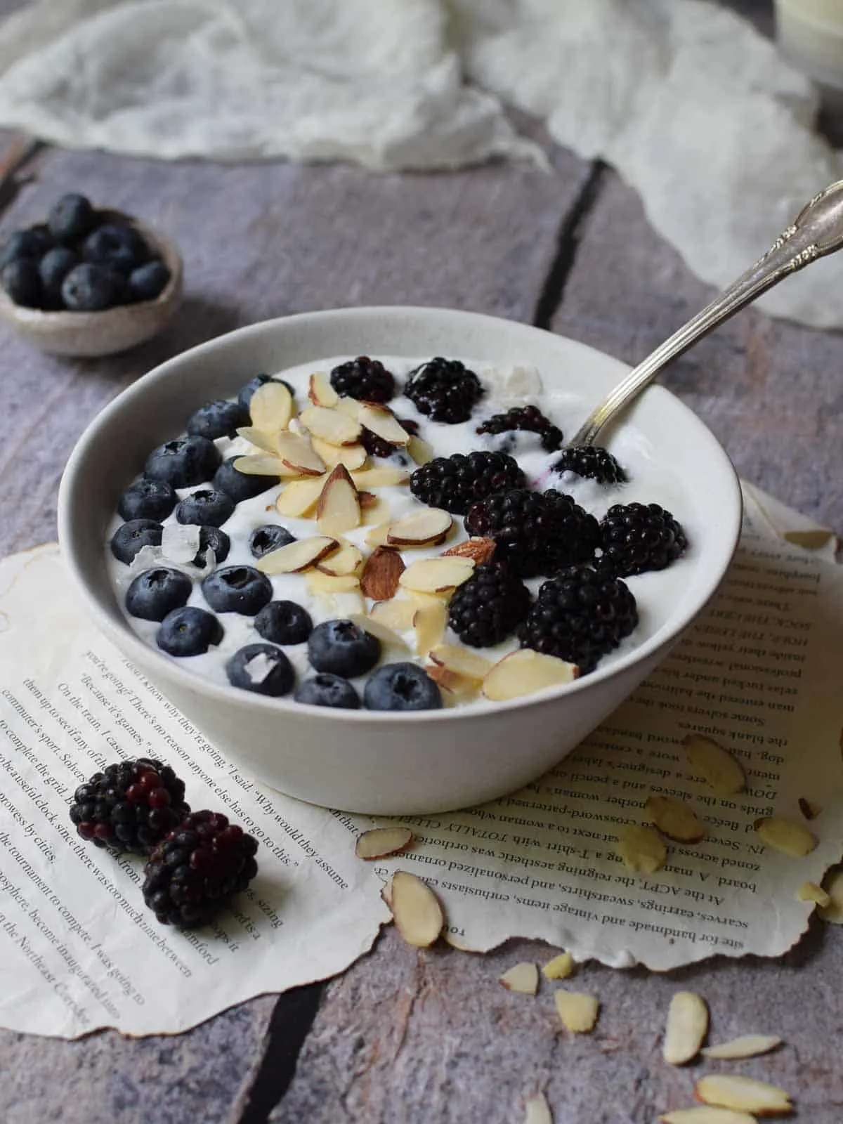 blended cottage cheese breakfast bowl