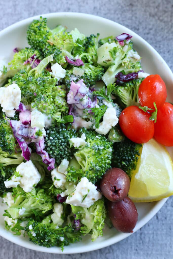 Mediterranean Broccoli Salad