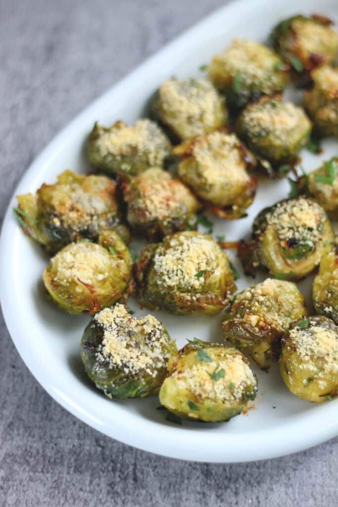 smashed brussels sprouts