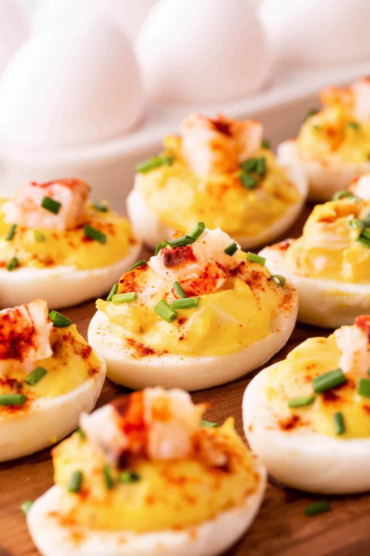 Lobster Deviled Eggs