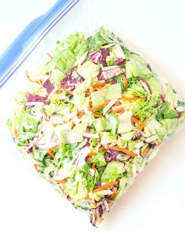 Meal Prep Salad Mix and Homemade Vinaigrette