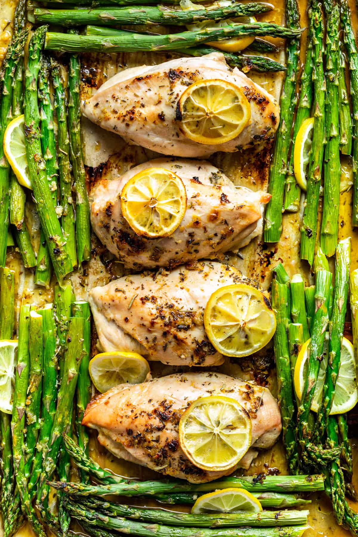 Lemon Chicken and Asparagus Sheet Pan Dinner