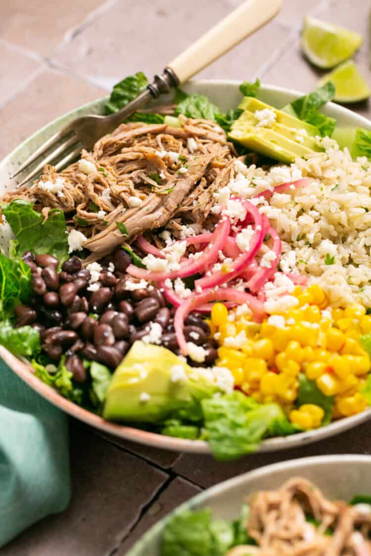  Pork Carnitas Bowls with Rice