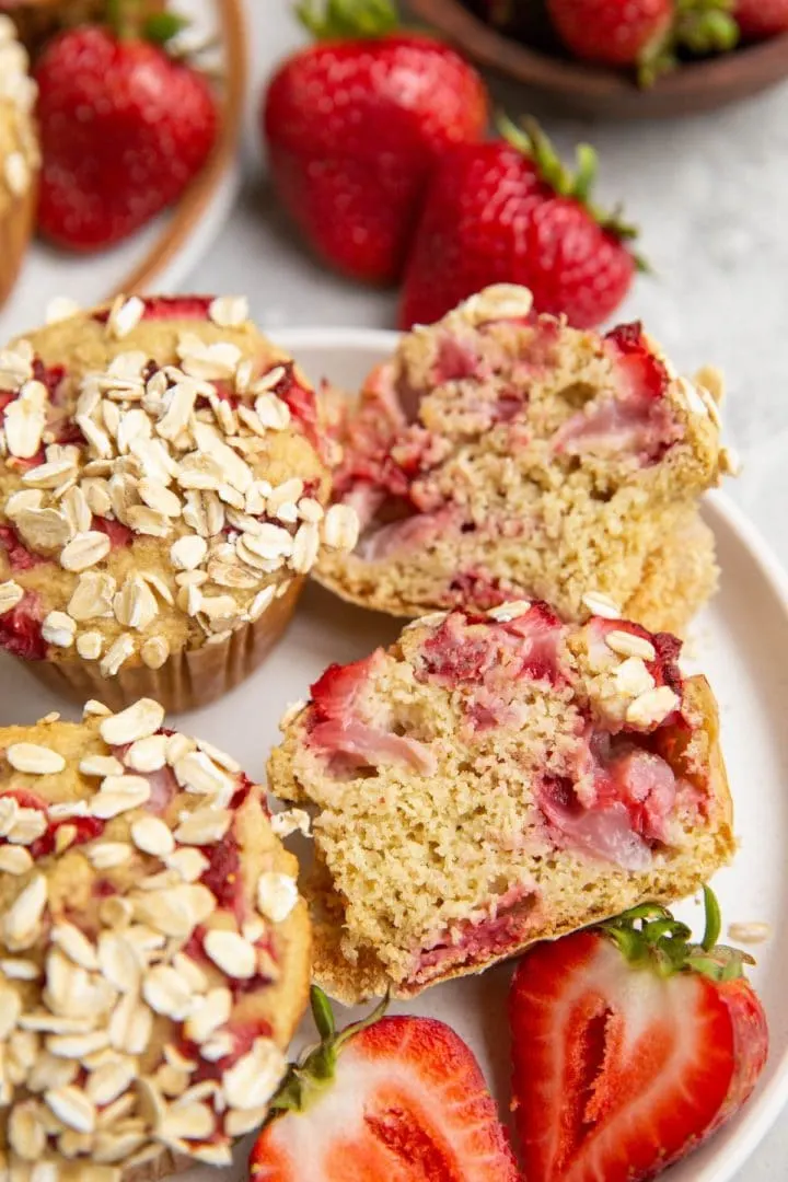 Strawberry Oatmeal Muffins