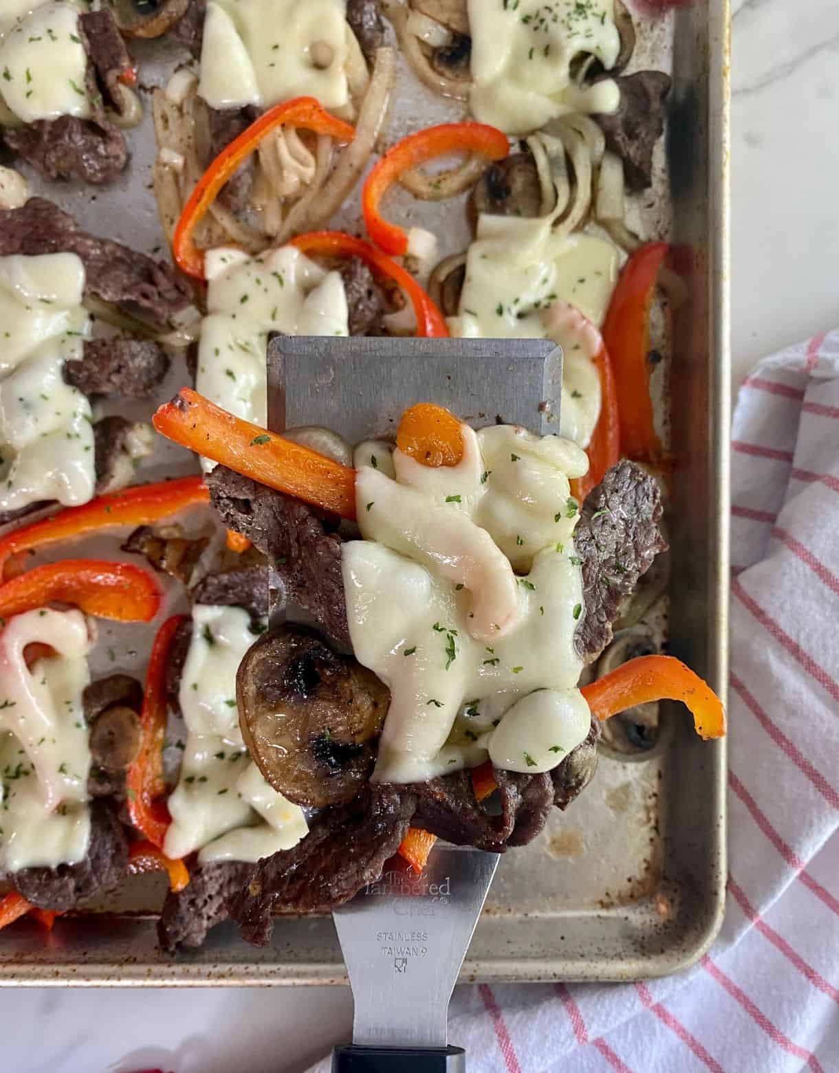 Sheet Pan Philly Cheesesteaks