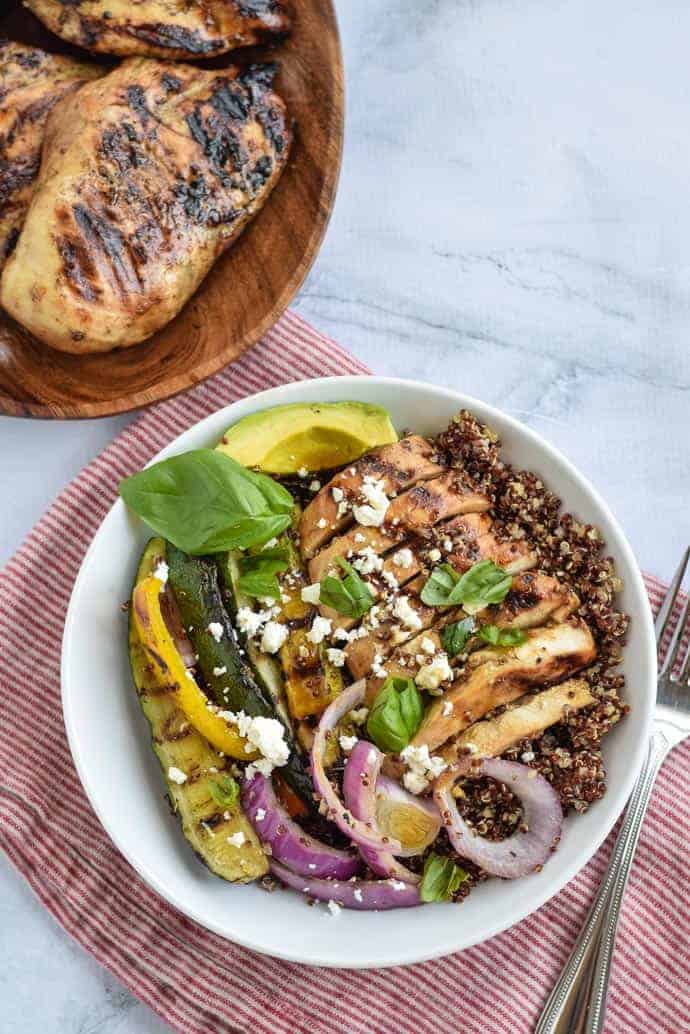 Meal Prep Grilled Chicken Grain Bowls