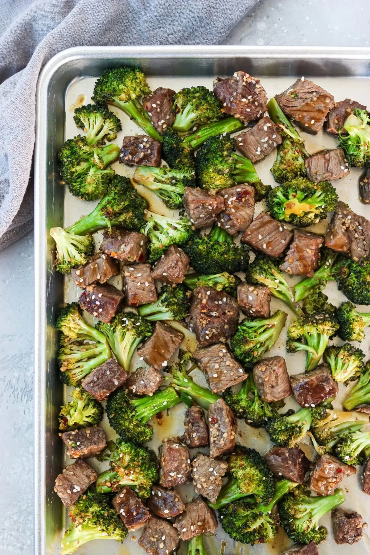 Sheet Pan Beef and Broccoli