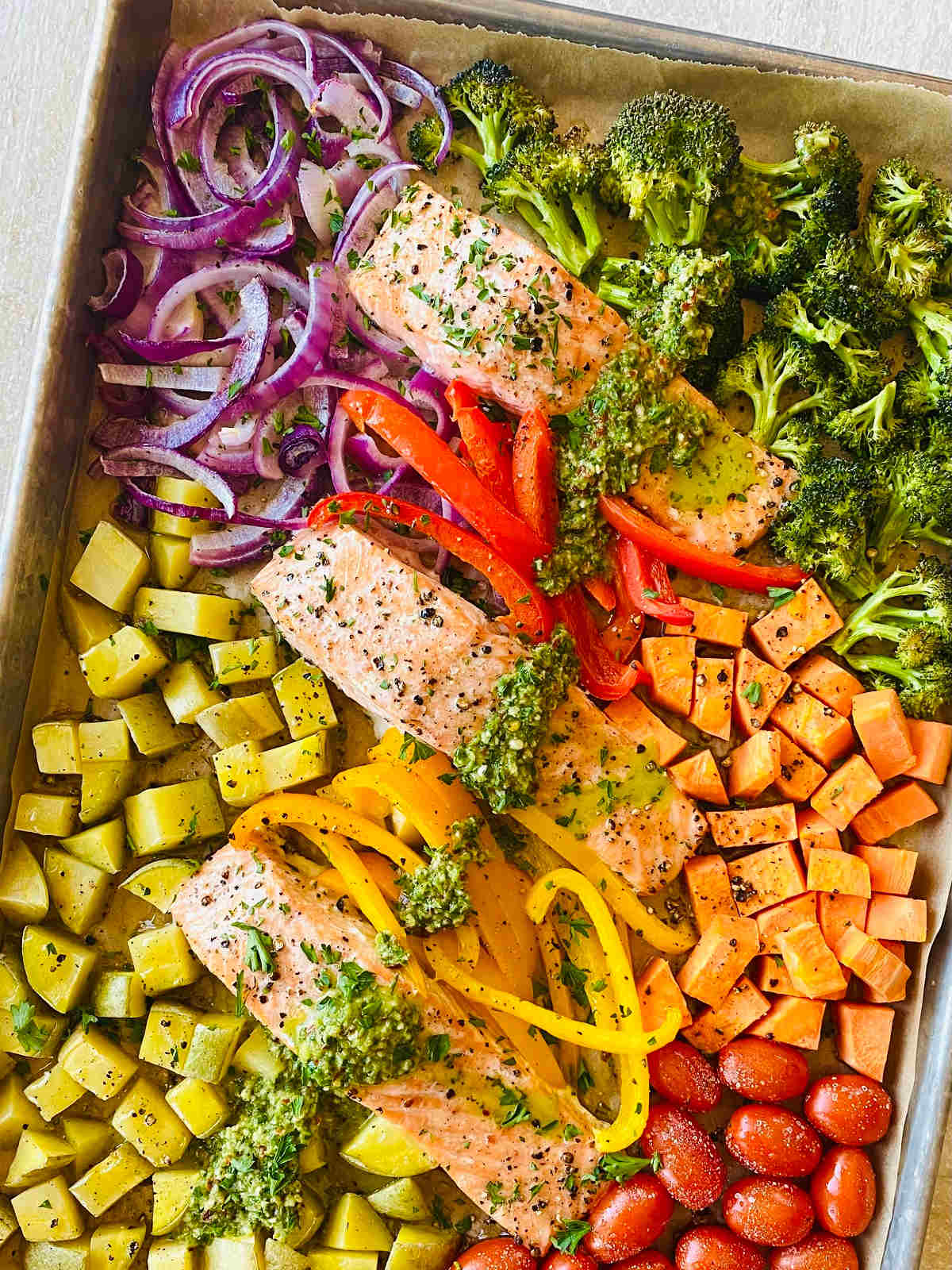 Sheet Pan Salmon and Veggies