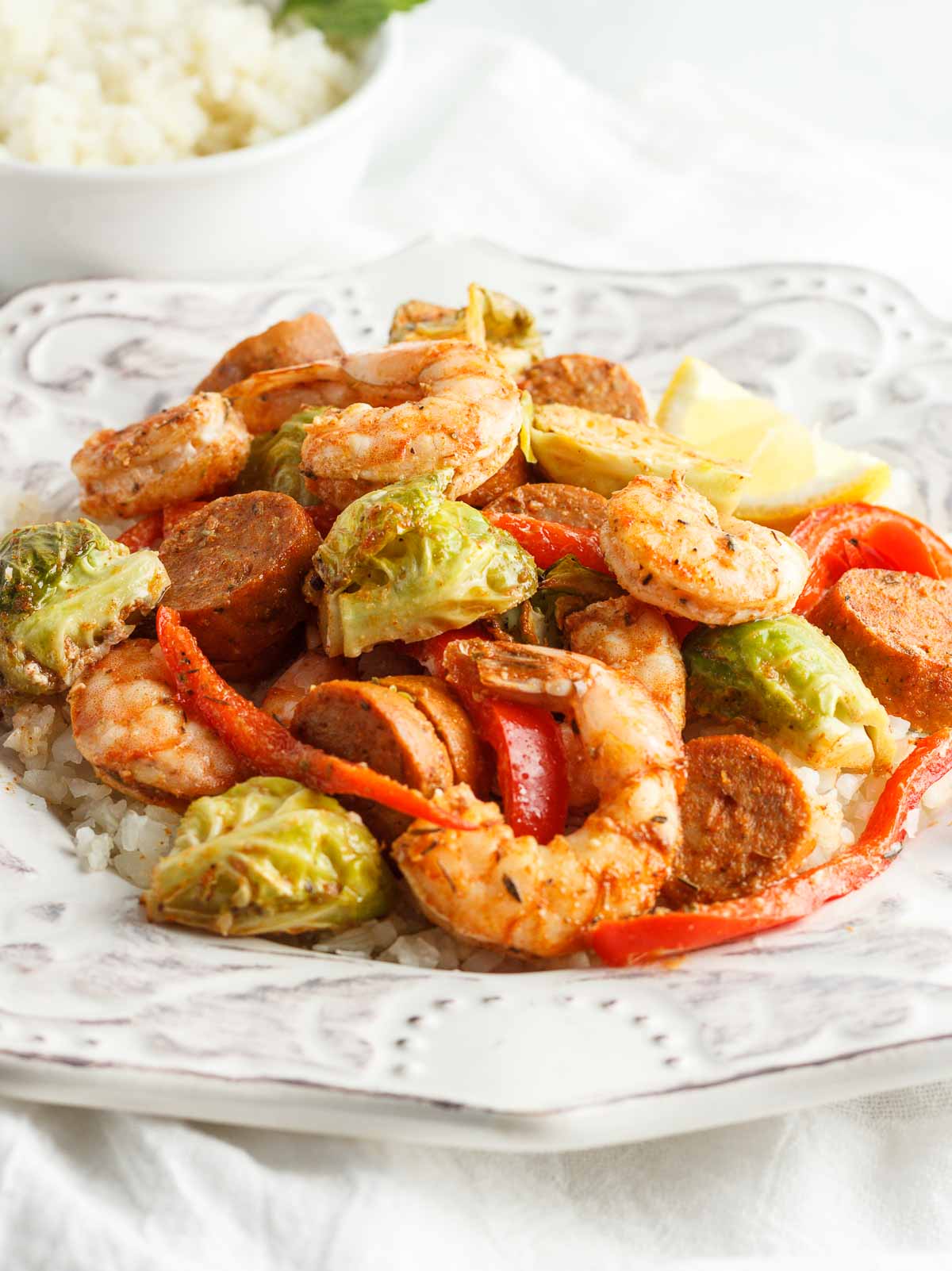 Shrimp and Sausage Sheet Pan