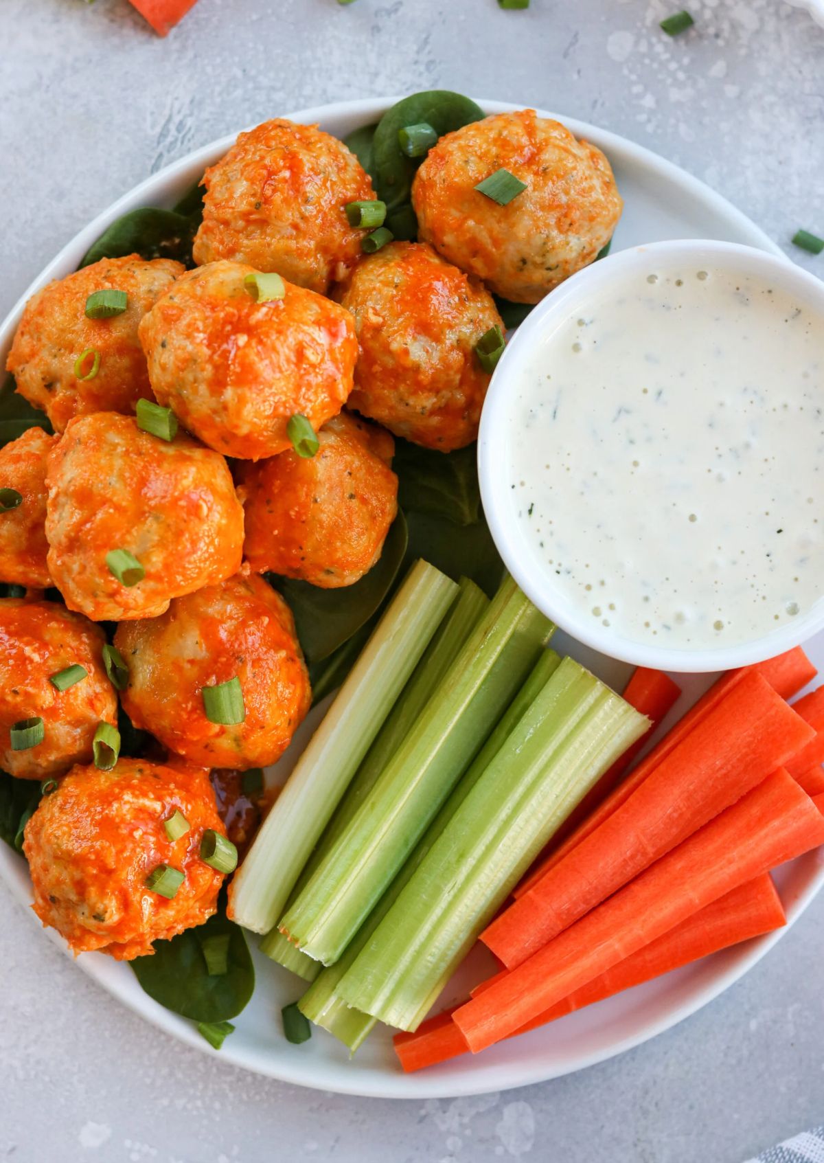 Whole30 Slow Cooker Buffalo Chicken Meatballs