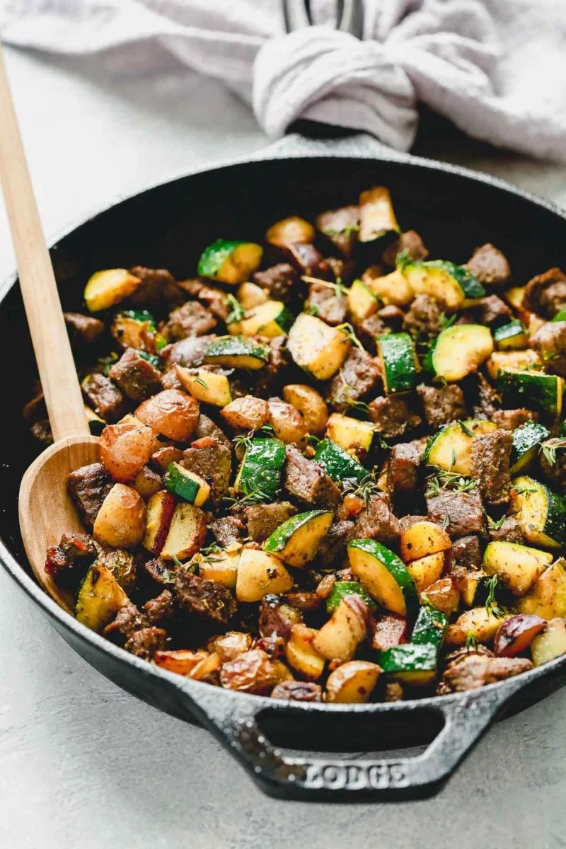 Beef and Zucchini Skillet