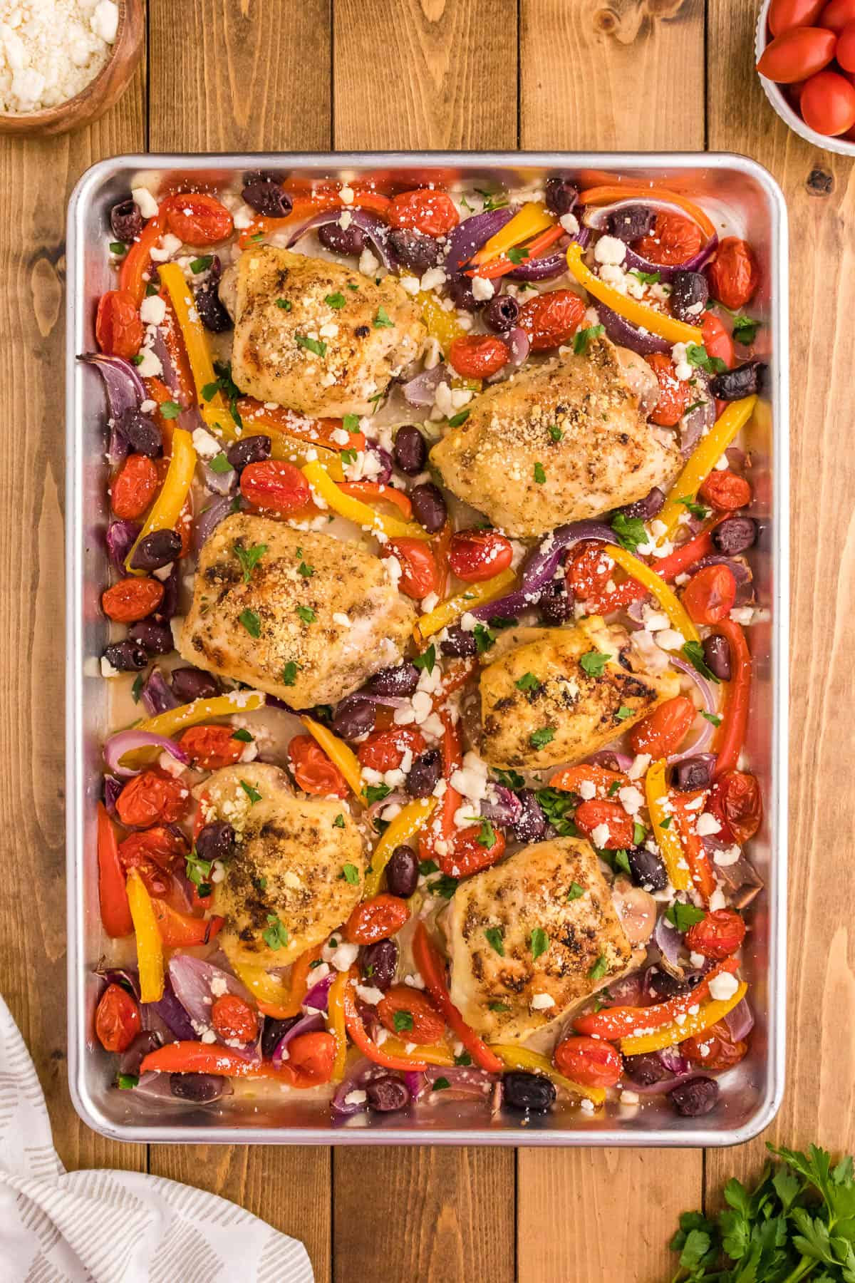 Greek Chicken Sheet Pan Dinner