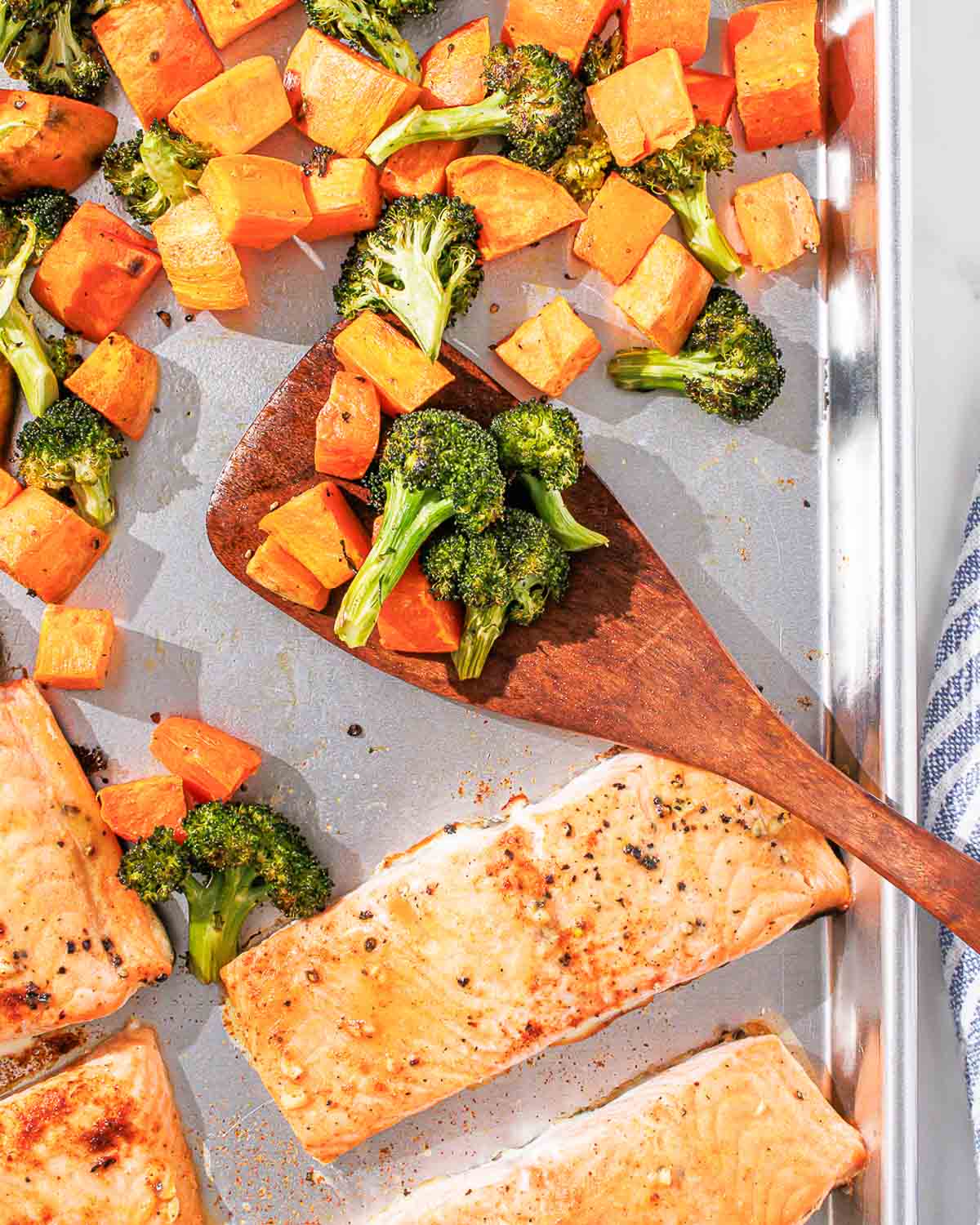 Sheet Pan Maple Dijon Salmon and Veggies