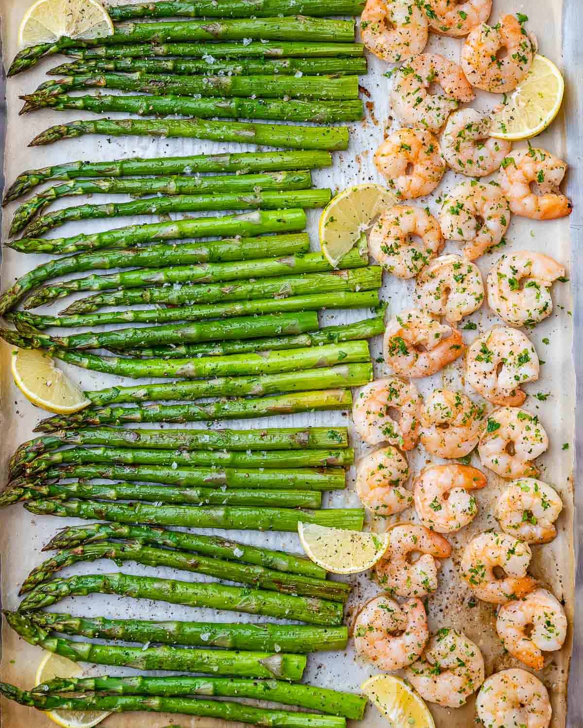 Sheet Pan Garlic Shrimp and Asparagus