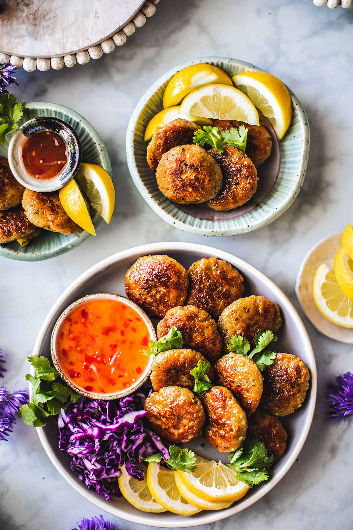 Thai Shrimp Cakes with Sweet Chili Sauce