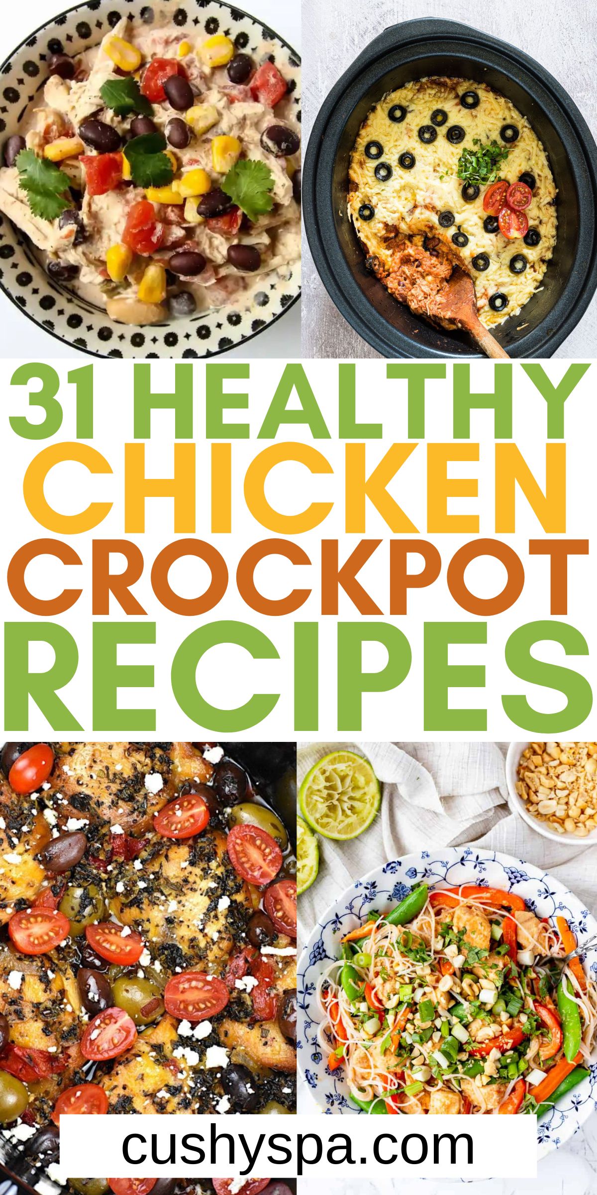 31 Crockpot Chicken Recipes to Make When You're Overwhelmed - Cushy Spa