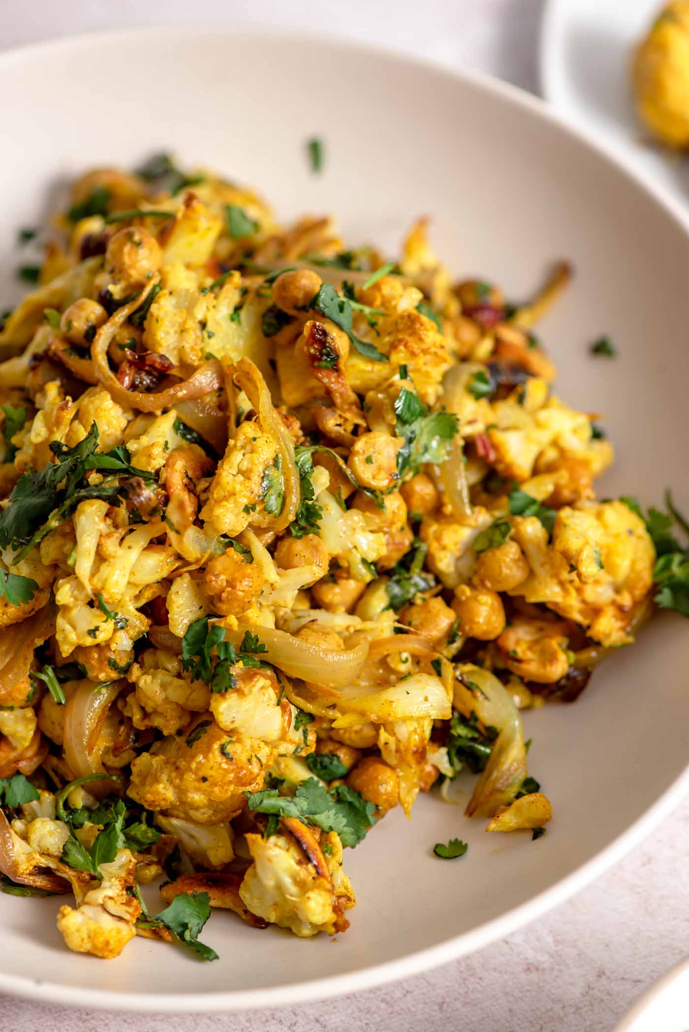 Curried Roasted Cauliflower Salad