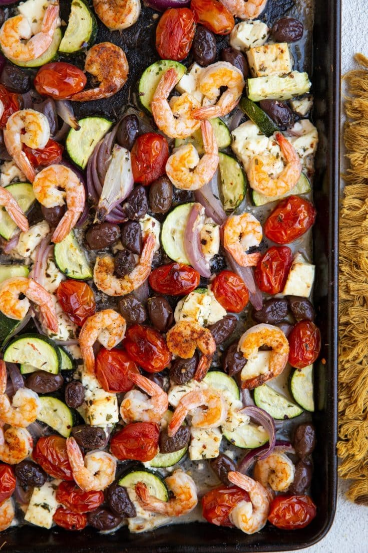  Mediterranean Sheet Pan Shrimp