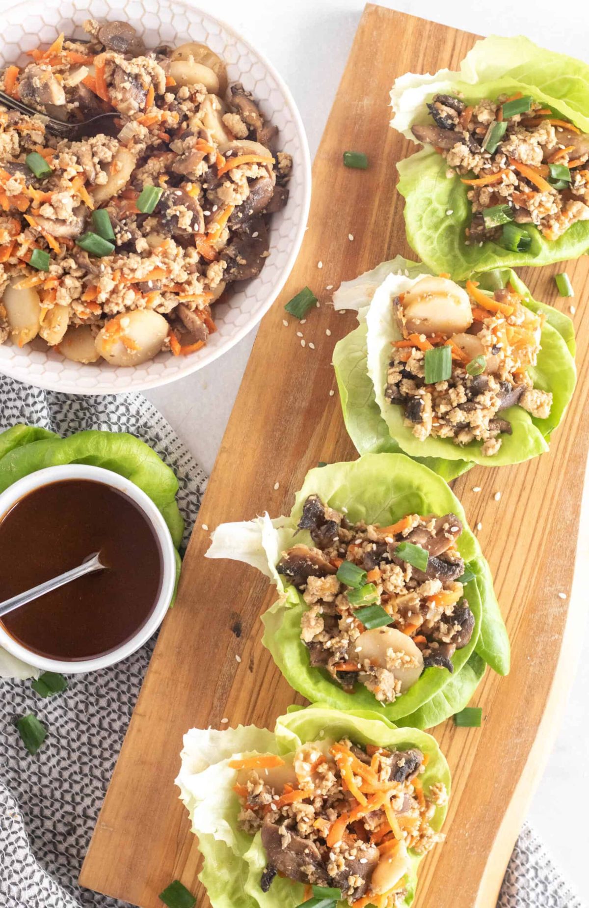 Keto Chicken Lettuce Wraps