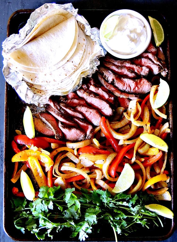 Sheet Pan Steak Fajitas