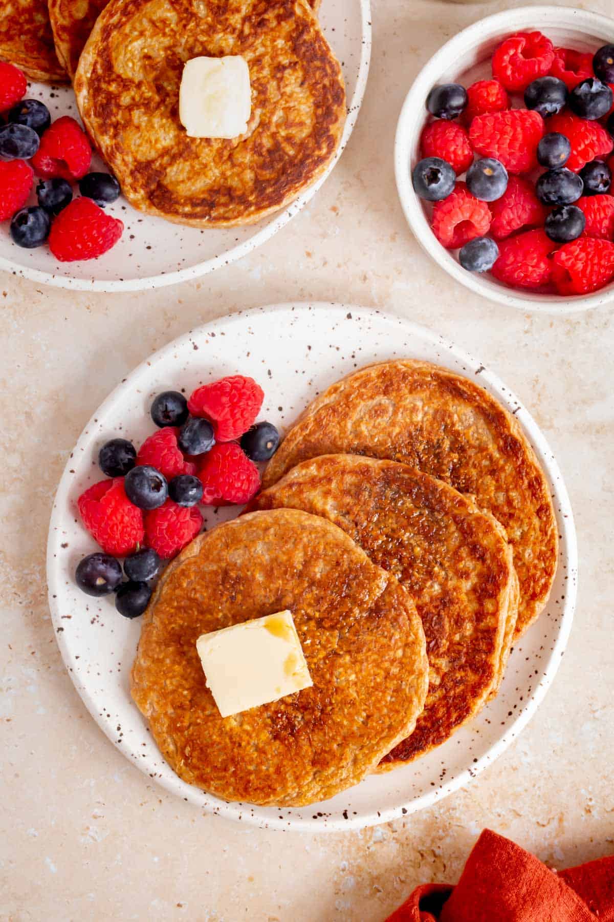 Cottage Cheese Oatmeal Pancakes