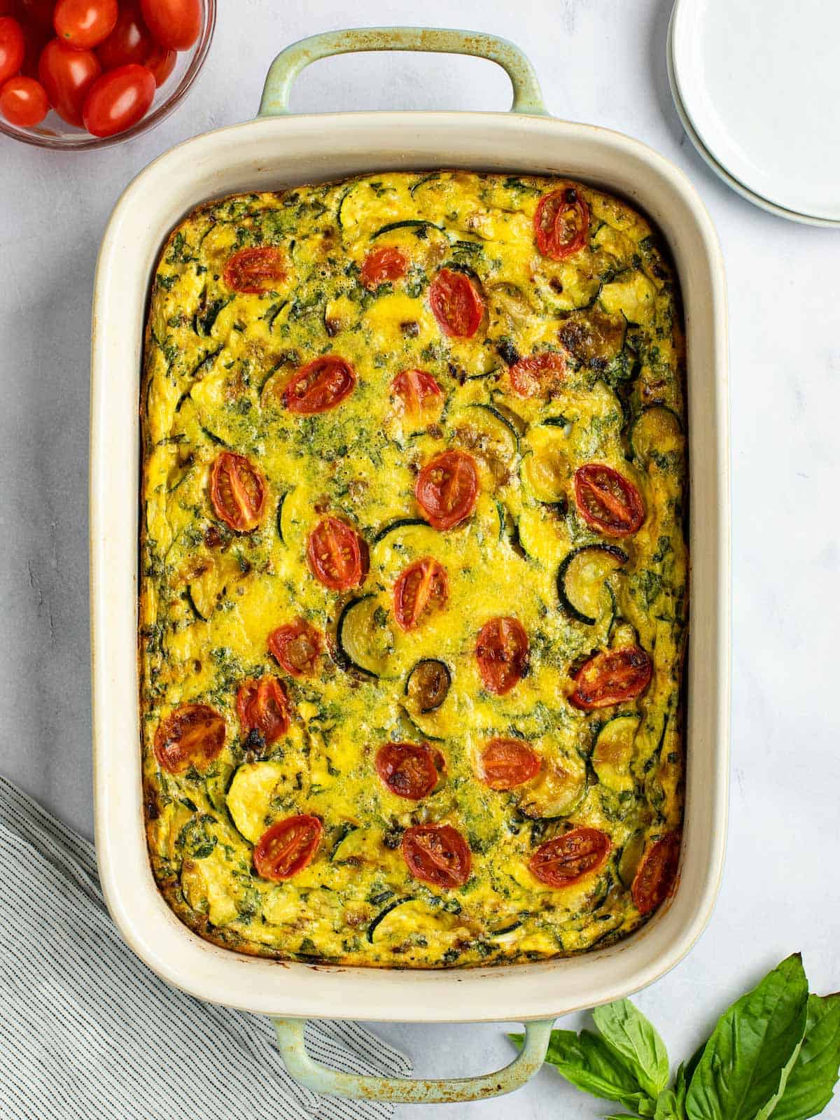  Italian Frittata with Zucchini and Tomato