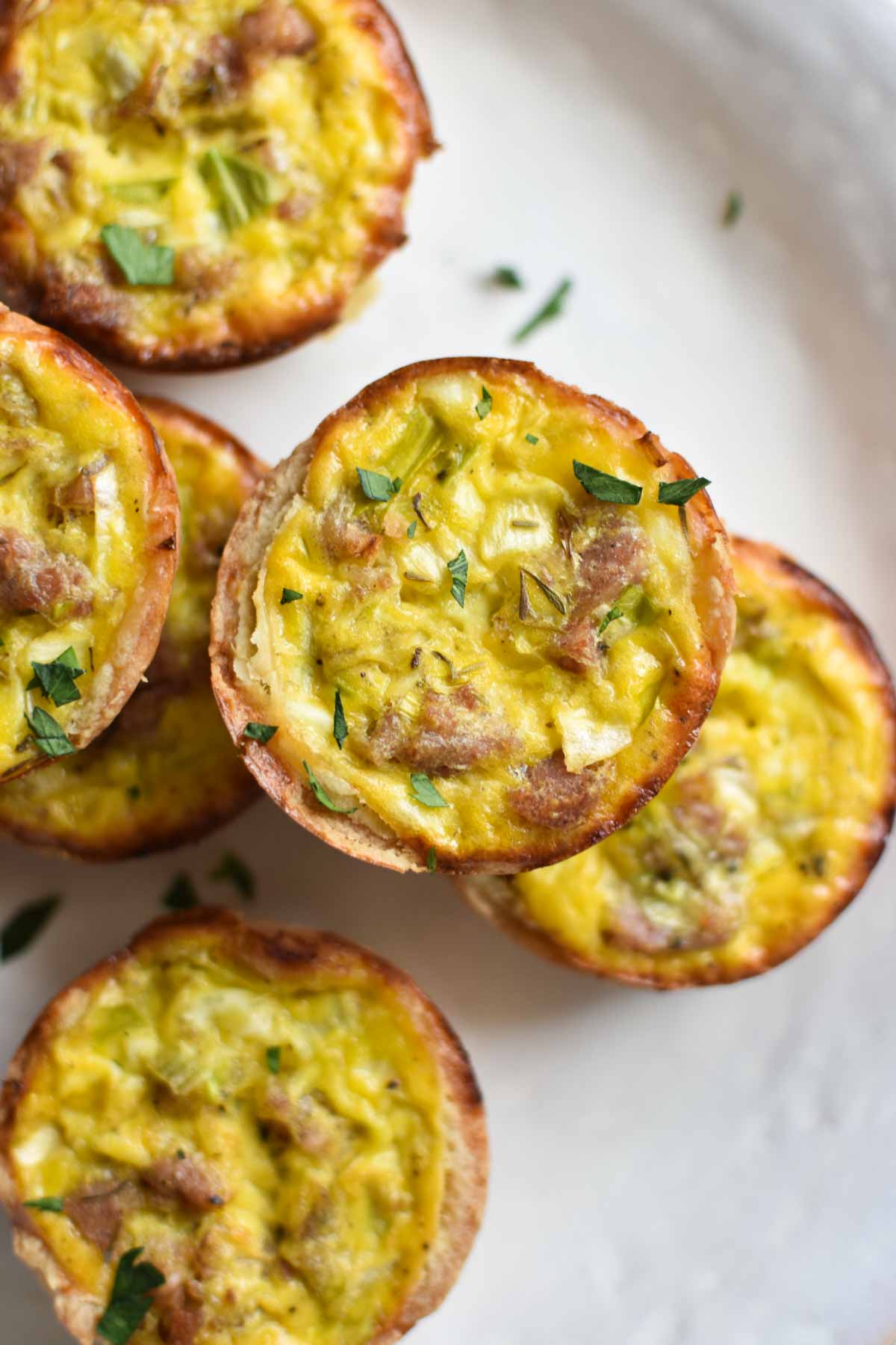 Dairy Free Quiche with Leeks and Sausage