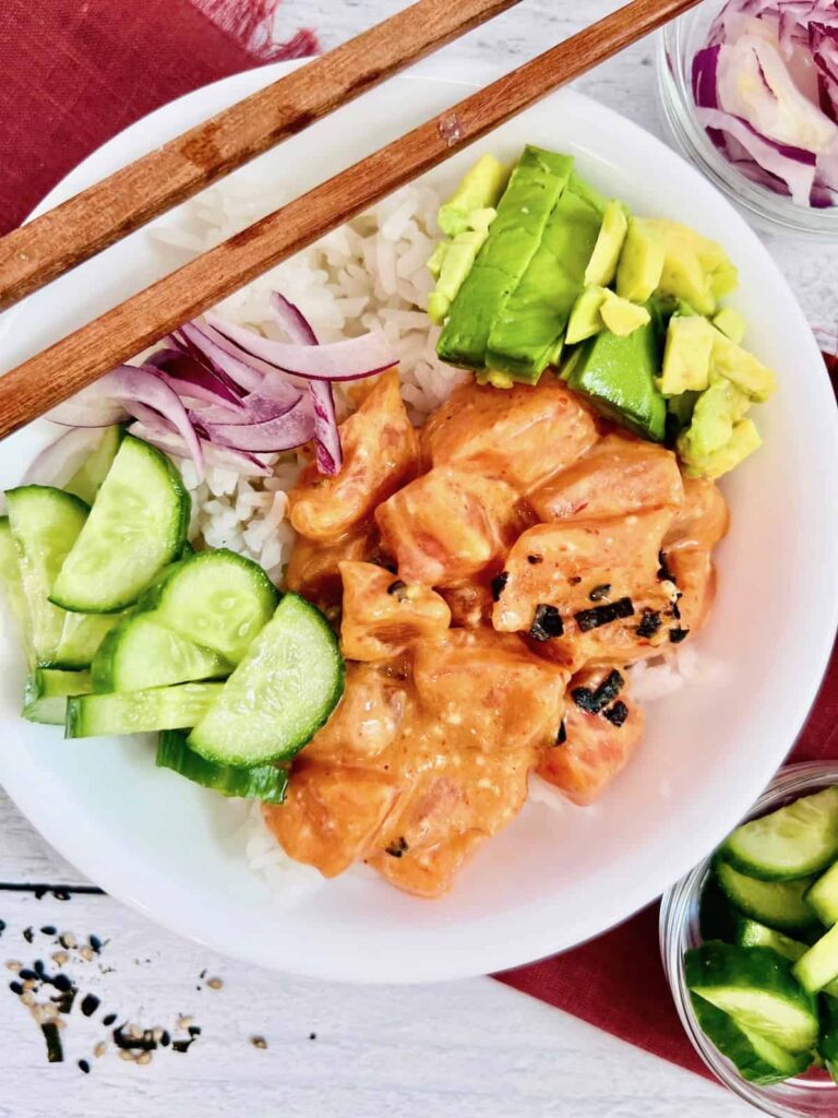 Hawaiian Salmon Poke Bowl