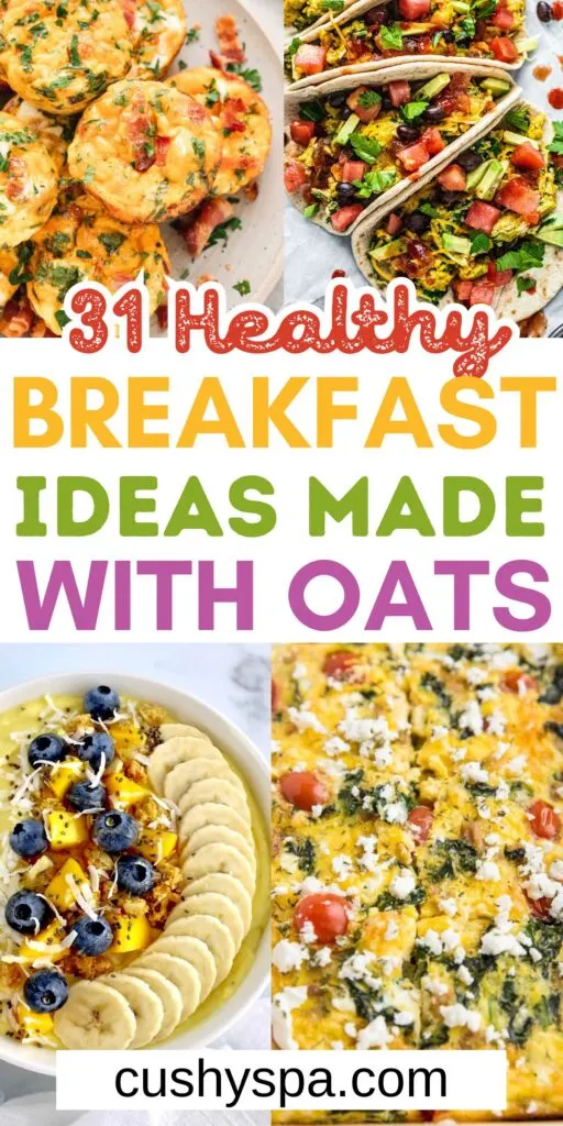 Healthy Breakfast ideas made with oats