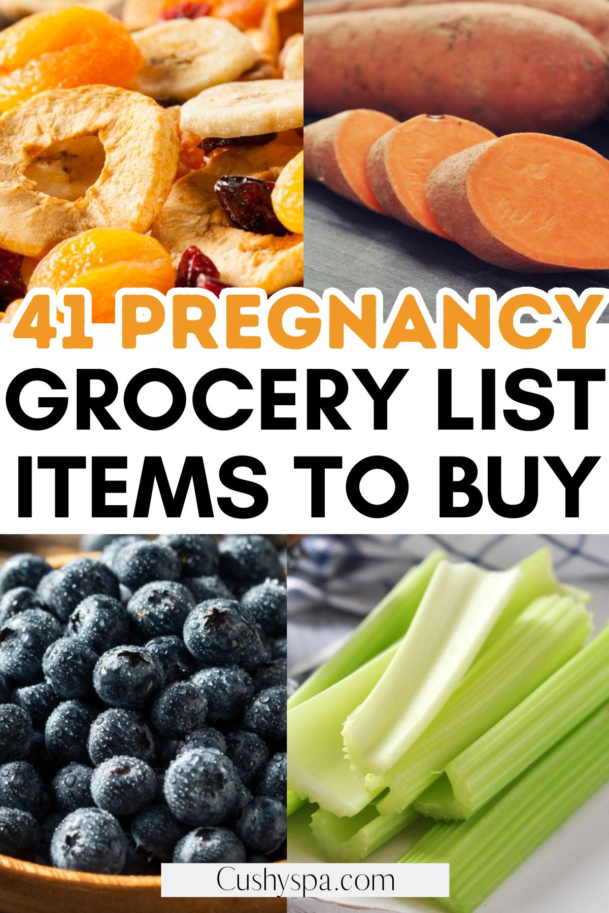 Pregnancy Grocery List items to buy