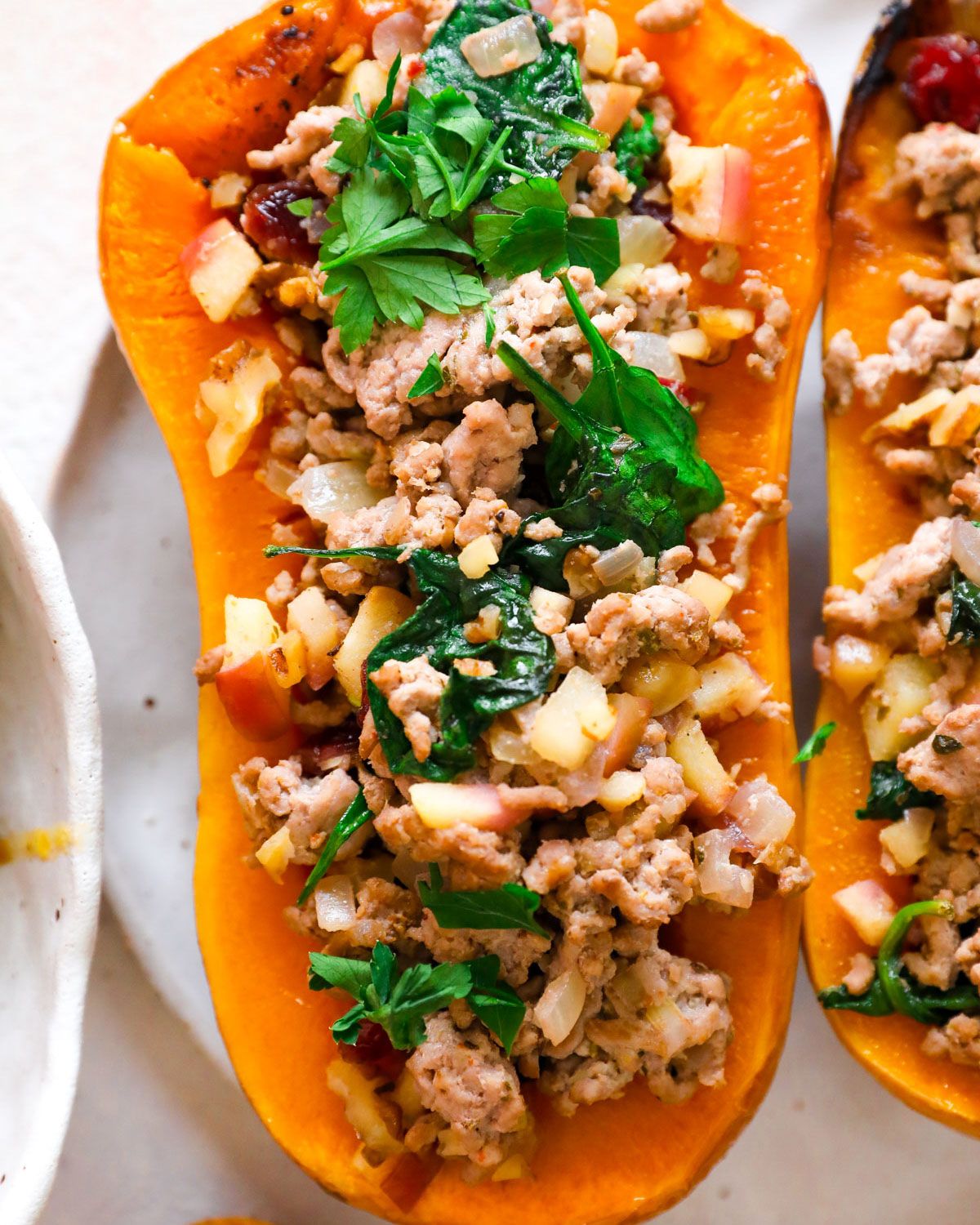 Stuffed Butternut Squash with Pork