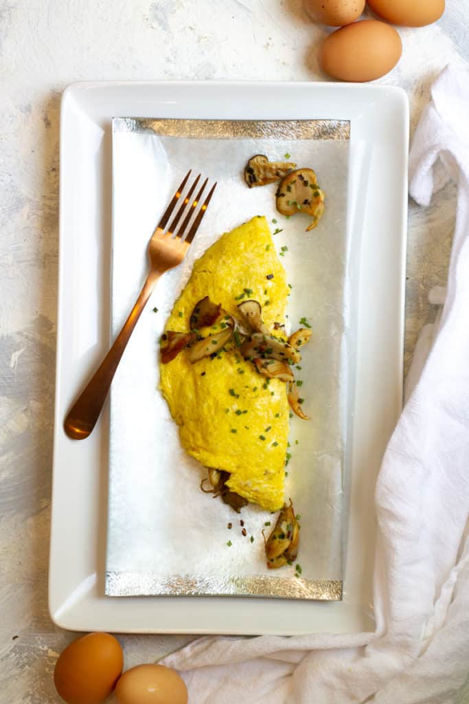 mushroom omelette