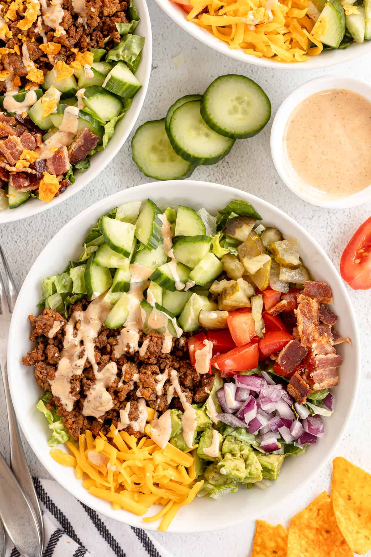 cheeseburger bowls