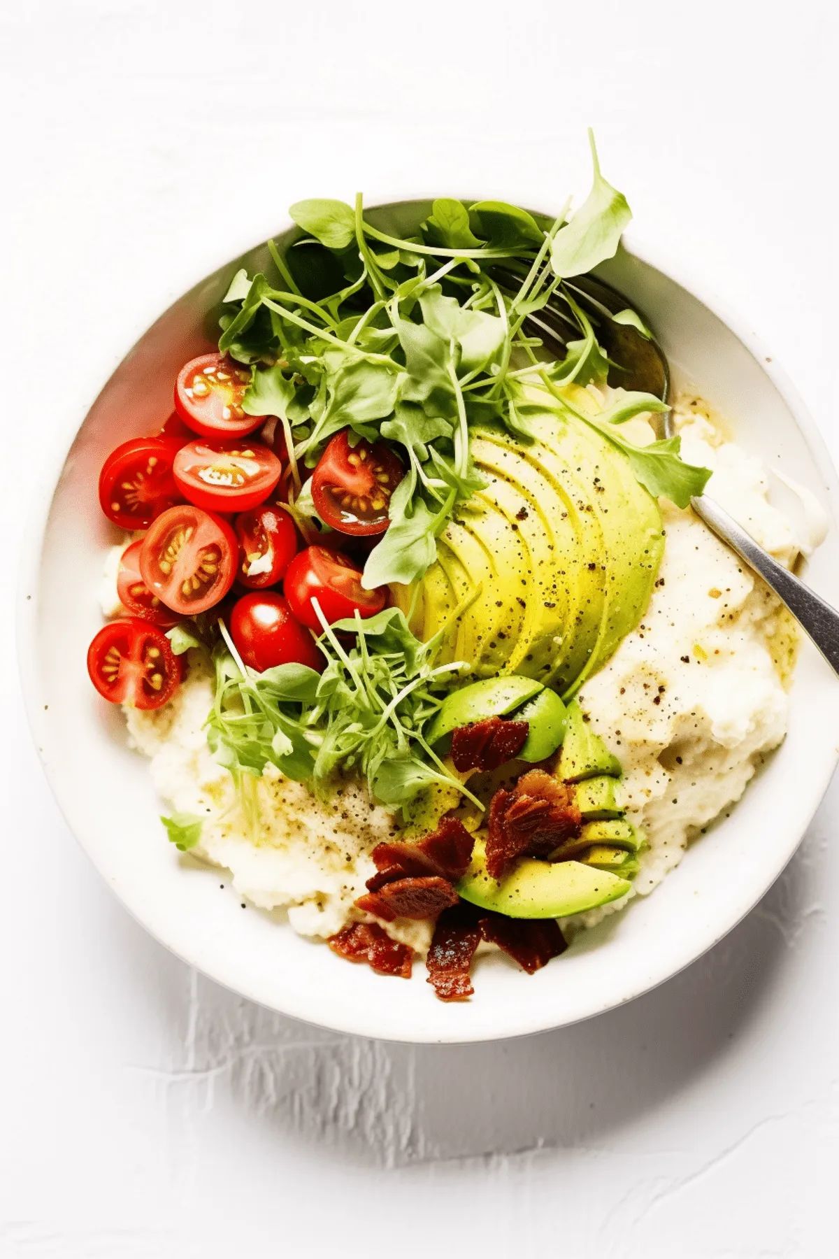 Breakfast Burrito Bowl with Cauliflower